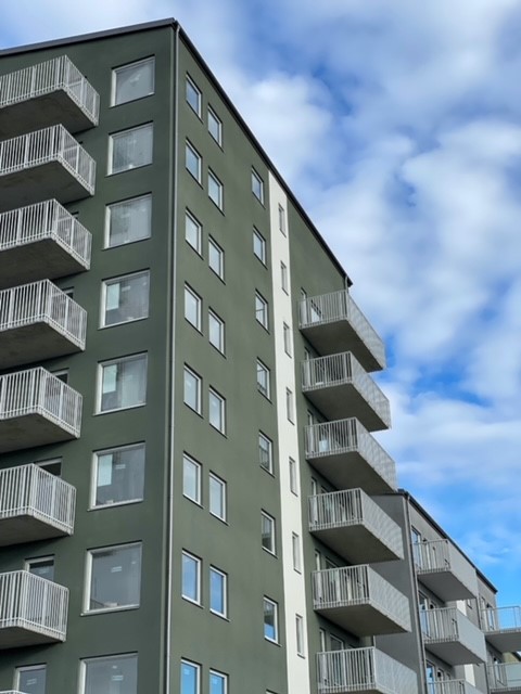 Pågående renovering i Hässelby